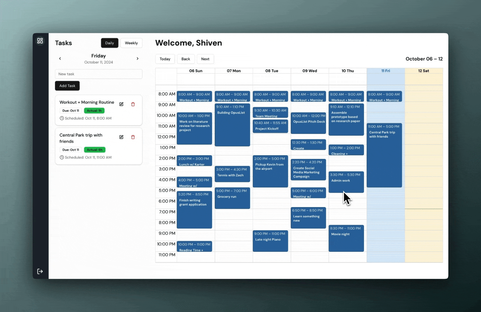 Highlight and prioritize tasks